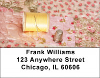 Pink Rose Quilt Address Labels | LBQBA-15