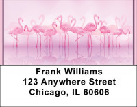 Pink Flamingo Address Labels | LBQBA-39