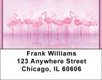 Pink Flamingo Address Labels | LBQBA-39