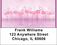 Pink Flamingo Address Labels | LBQBA-39
