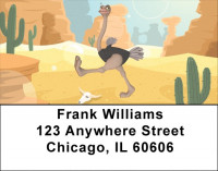 Ostrich Fun Address Labels