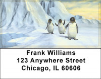 Penguin Sunrise Address Labels | LBQBA-54