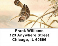 Sparrow And butterfly Address Labels