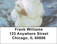 Painted Swans Address Labels | LBQBA-62