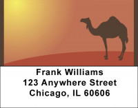 Camel Silhouette Address Labels | LBQBA-81