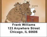 A Cow&#039;s Life Address Labels