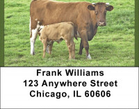 Cows With Calves Address Labels | LBQBB-10