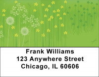 Fields Of Wildflowers And Dragonflies Address Labels