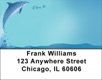 Dolphin Dive In Address Labels