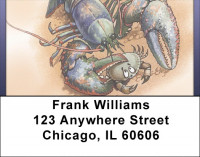 Lobster And Crab Address Labels | LBQBC-38