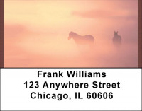 Horse Silhouettes Address Labels | LBQBC-66