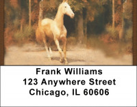 Horses In Fall Address Labels