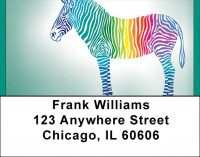 Stripes Of Many Colors Address Labels