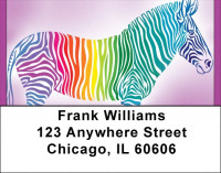 Stripes Of Many Colors Address Labels | LBQBD-44