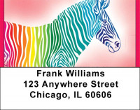 Stripes Of Many Colors Address Labels | LBQBD-44