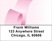 Pink Ribbons Of Hope Address Labels | LBQBE-10