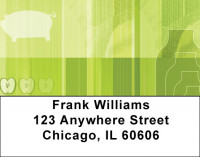 Healthy Local And Green Address Labels | LBQBE-27