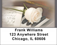 Music roses And Romance Address Labels | LBQBE-95