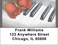 Music roses And Romance Address Labels | LBQBE-95