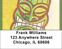 Tiki Masks Address Labels | LBQBF-24