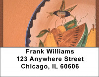 Handpainted Mexican Pottery Address Labels | LBQBF-26