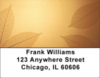 Golden Leaves Address Labels