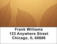 Golden Leaves Address Labels | LBQBG-52