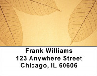 Golden Leaves Address Labels | LBQBG-52