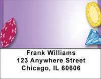 Jazzy gemstones Address Labels | LBQBH-69