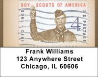 Boy Scouts Of America vintage Stamps Address Labels