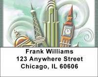 European Travel Address Labels | LBQBH-82