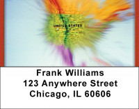 Spinning USA Address Labels | LBQBH-84