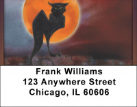 Full moons And Black Cats Address Labels