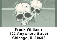 Skull Art Address Labels