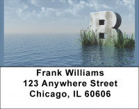 Letter B In The Sea Address Labels | LBQBK-39