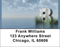 Letter B In The Sea Address Labels | LBQBK-39