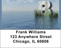 Letter B In The Sea Address Labels | LBQBK-39