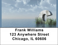 Letter C In The Sea Address Labels | LBQBK-40
