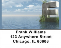 Letter E In The Sea Address Labels | LBQBK-42
