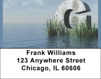 Letter G In The Sea Address Labels