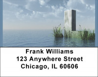 Letter L In The Sea Address Labels | LBQBK-46