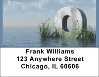 Letter O In The Sea Address Labels