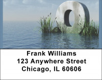 Letter O In The Sea Address Labels | LBQBK-49