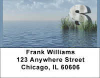 Letter S In The Sea Address Labels | LBQBK-52
