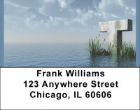 Letter T In The Sea Address Labels | LBQBK-53
