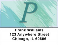 Restoration Monograms - P Address Labels | LBQBL-49