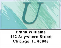 Restoration Monograms - U Address Labels | LBQBL-54