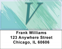 Restoration Monograms - V Address Labels | LBQBL-55