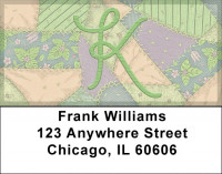 Shabby Chic Monograms - K Address Labels | LBQBL-70