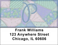 Shabby Chic Monograms - P Address Labels | LBQBL-75